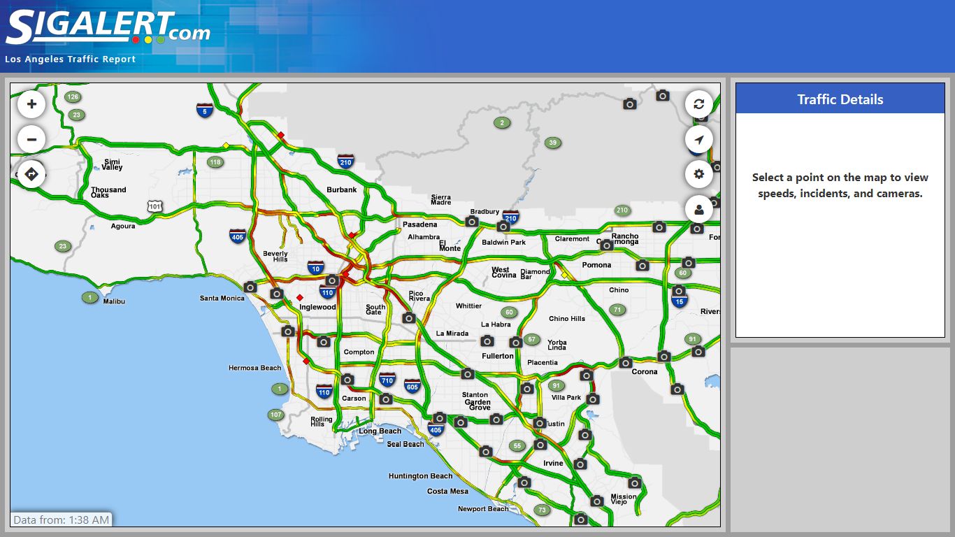 Los Angeles Traffic Report - Sigalert